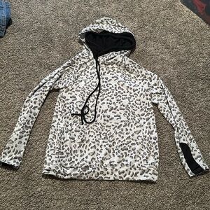Leopard hoodie Size Small